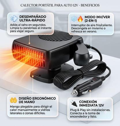 Calentador Portátil para Auto